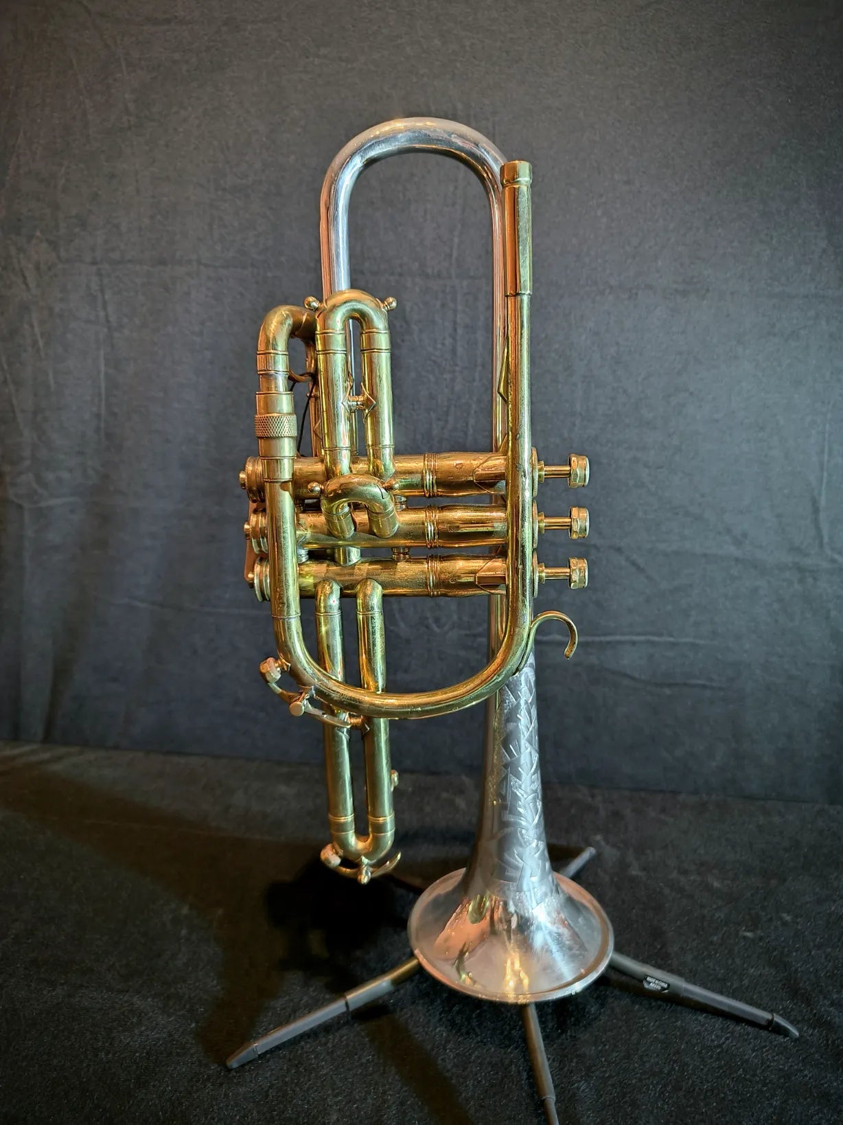 King Silver Tone Cornet - occasion
