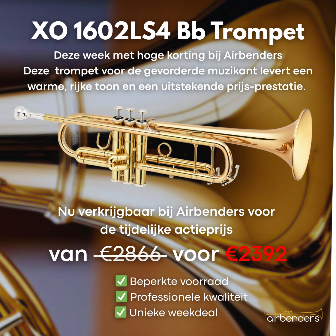 XO Trompet XO1602LS4 Bb