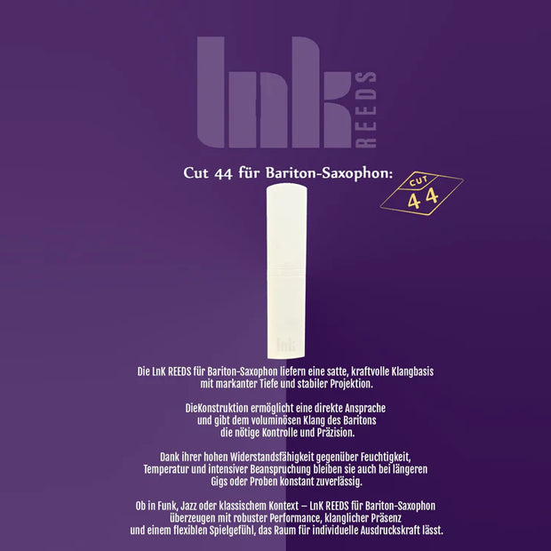 LnK Bariton saxofoon Riet Cut44
