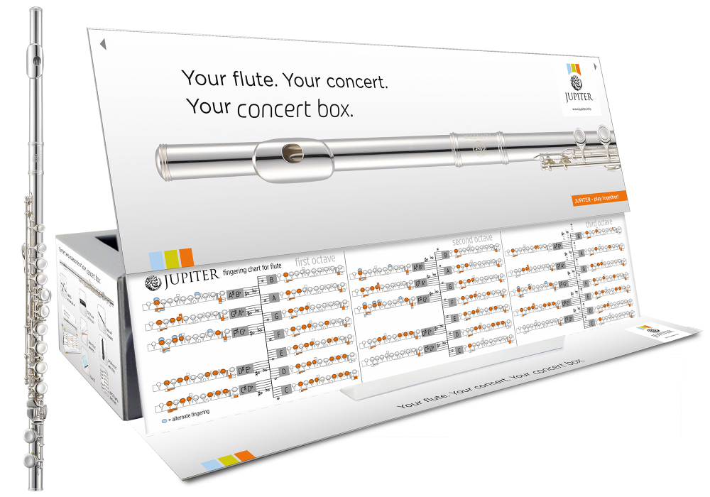 Jupiter JFL700 dwarsfluit concertbox