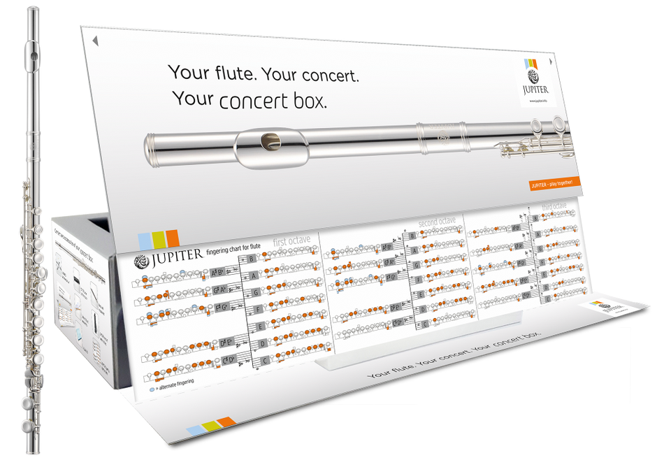 Jupiter JFL700 dwarsfluit concertbox
